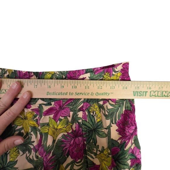 NWOT H&M Tropical Floral lounge work Pants sz 8 - Picture 8 of 14